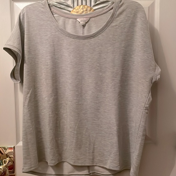 2 tops XL French terry Danskin loose fit soft knit - sage green & light gray - Picture 7 of 11